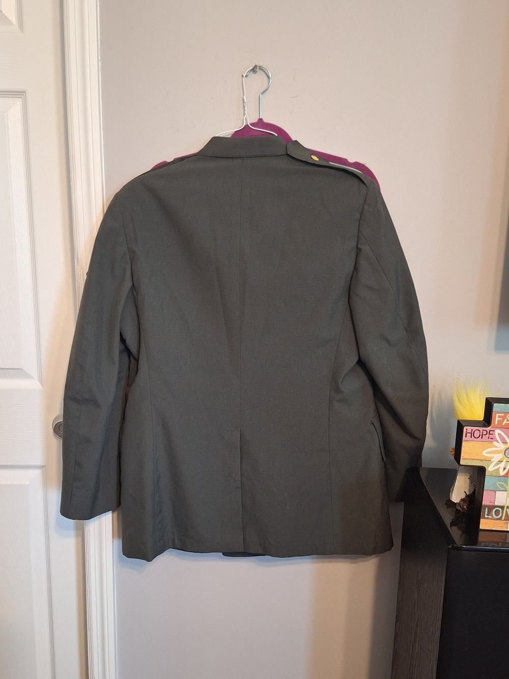 Men's Military Army Dark Green Dress Jacket with Gold Buttons - Picture 2 of 11